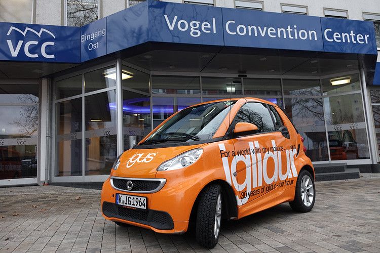 Rund fünf Monate lang war der orangefarbenen Kleinwagen in Indien, Asien, Brasilien, den USA, und Kanada unterwegs. Im Oktober begann die Europa-Tour. (Foto: Thomas Günnel)