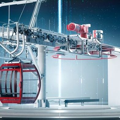 Das Industriegetriebe P-X.e eignet sich durch seine hohen Drehmomente, Zuverlässigkeit und thermische Leistungsfähigkeit für Gondelantriebe. (Bild: SEW-Eurodrive)