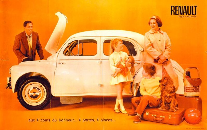 Der Renault 4 CV lockte die gleichen Käufer wie der VW Käfer. (Renault)