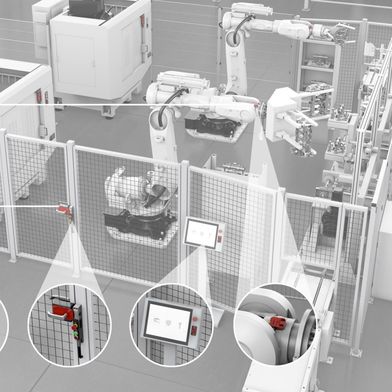 Mit der Kombination robuster Sicherheitskomponenten und IO-Link Safety ermöglicht Euchner eine durchgängige, sichere Kommunikation in der Automatisierung. (Bild: Euchner GmbH + Co. KG)