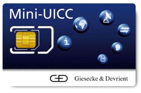 Hier ein Beispiel des Münchener Kartenspezialisten Giesecke & Devrient, bei dem wahlweise Mini-Sim- oder Micro-Sim-Format herausgebrochen werden können. (Archiv: Vogel Business Media)