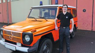 Kfz-Azubi Maximilian Reischl will seine 42 Jahre alte G-Klasse wieder auf Vordermann bringen. (Schmidt/autoFACHMANN)