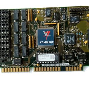 Die ISA-Karte Spea Mirage V7 von 1993 war mit dem S3 801 bestückt. Er gab sich mit günstigeren DRAM-Speichern zufrieden.