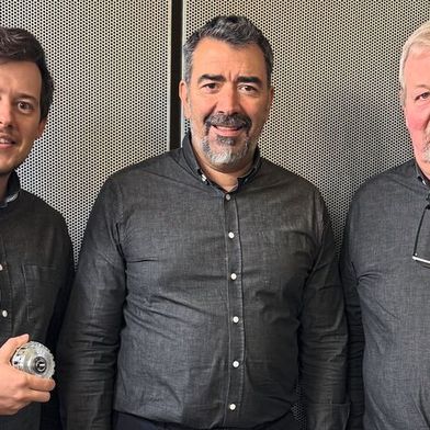 Das Gründerteam von Ailos: Pablo Lopez, Dirk Lefeber und Stein Crispel (v.l.). (Bild: Ailos)