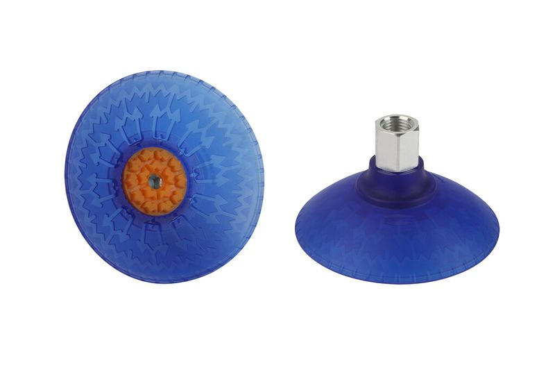 Der Sauggreifer SAXM verfügt über eine neue Geometrie für maximierten Hub und Anpassungsfähigkeit. (Bild: J. Schmalz)