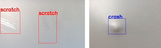 Beispiele für annotierte Bilder mit unterschiedlichen Fehlern / Fehlerklassen.(Bild:  Fraunhofer IGB)