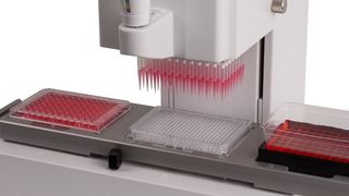 Integra hat eine Drei-Positionen-Plattform für seine handgeführten Viaflo 96- und Viaflo 384-Labortisch-Pipetten eingeführt. (Bild: Integra)