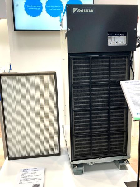 Mit dem AKL45 stellt Daikin einen hocheffizienten Wasserkühler vor.  (Bild: Stefanie Michel)