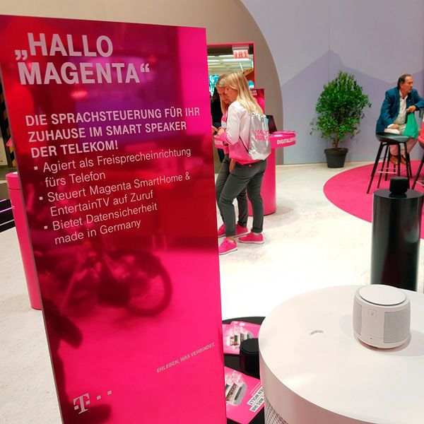 Auf der IFA 2018 präsentierte die Deutsche Telekom ihre Lösung „Hallo Magenta“. (Oliver Schonschek)
