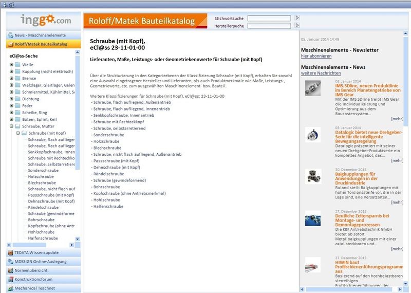 Bauteilekatalog nach Roloff/Matek. (Bild: MDesign)