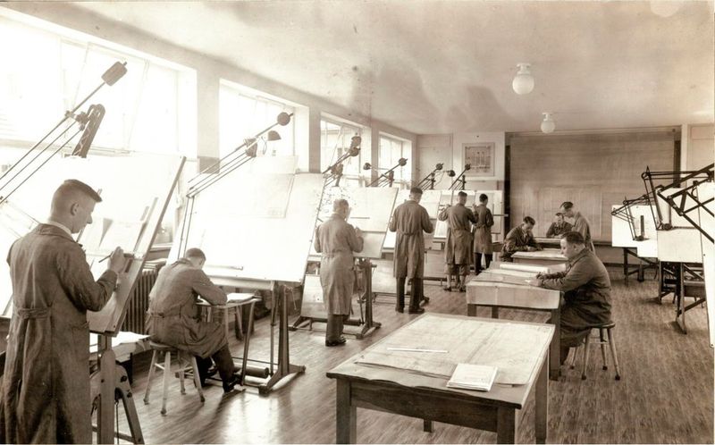 So wurde früher (bei Kieckert) konstruiert: Heute ersetzt 3D-CAD das Reißbrett.  (Bild: Kieckert)