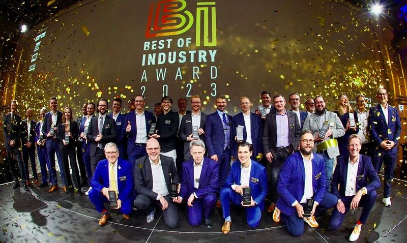 Strahlende Sieger des Best of Industry Awards.(Bild:  VCG/Sebastian Human)