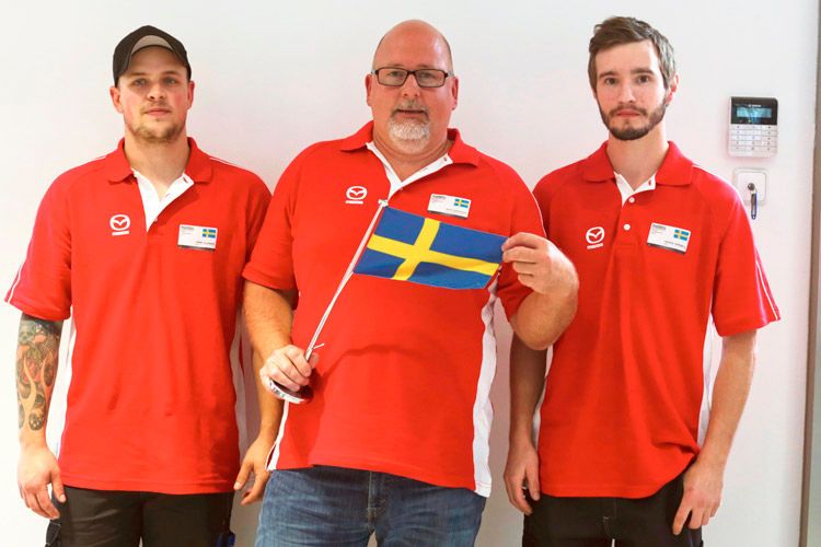 2. Platz: Team Schweden mit Jimmy Olander, Mats Götesson, Henrik Hörnell (Foto: Mazda)