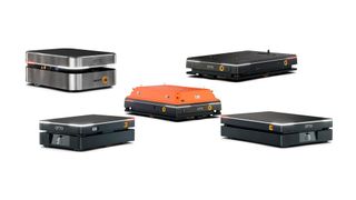 Fünf mobile Roboter von Otto Motors sind für die intelligente Steuerungsplattform Synaos Intralogistics Platform zertifiziert. (Bild: Synaos)