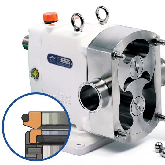 Die „Knife-Edge“-Dichtung gibt es nun auch für Drehkolbenpumpen.(Bild:  Verder)