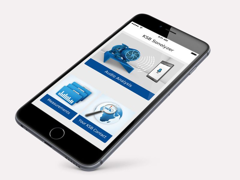 Die Sonolyzer App von KSB kann hören, ob Energie eingespart werden kann. (KSB)