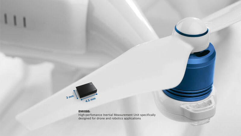 Bosch hat in der IMU seine automobilbasierte Gyro-Technik mit einem neuen Beschleunigungssensor-Design kombiniert. (Bosch)