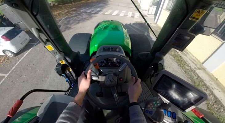 Driver Extended Eyes: Das innovative Fahrerassistenzsystem von BFFT und SAME DEUTZ-FAHR macht Traktorfahren sicherer.  (Same Deutz-Fahr)