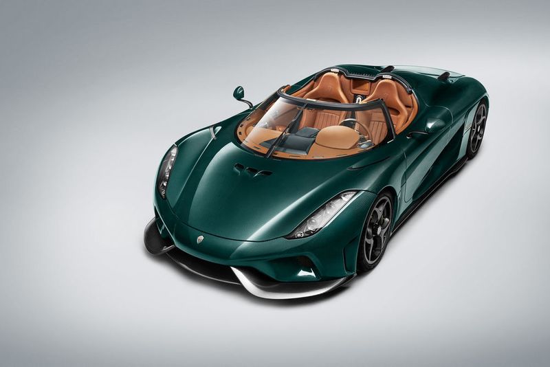 Koenigsegg stellte in Genf unter anderem einen Regera in British-Racing-Green vor. (Koenigsegg)