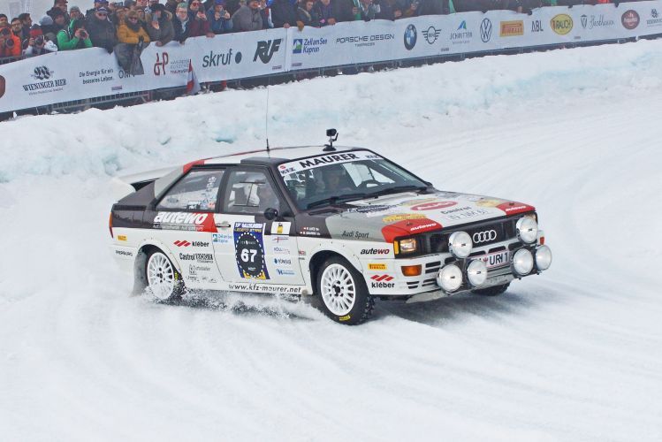 Bei Fahrzeugen wie dem Audi Quattro schlagen die Herzen der Rallyefans höher. Sein markanter Fünf-Zylinder-Sound ist unverkennbar. (Bild: Matthias Knödler)