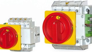Dieser Hauptschalter/Not-Ausschalter mit Unterspannungsauslösung hat eine Netztrenneinrichtung mit gleichzeitigem Schutz gegen unerwarteten Wiederanlauf der angeschlossenen Maschine. Bild: Elektra Tailfingen (Archiv: Vogel Business Media)