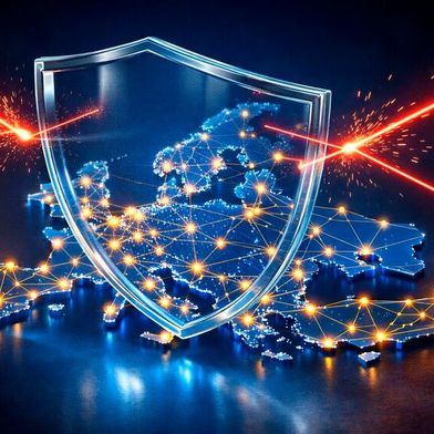 Mit dem Entwurf zur Überarbeitung des Cybersecurity Act will die EU-Kommission die Cybersecurity in der EU stärken und harmonisieren. (Bild: Dall-E / KI-generiert)