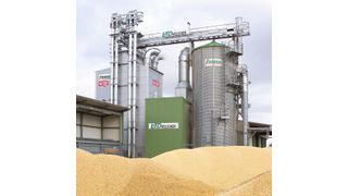 Die Feuchtemessung Litronic FMS wird bei Nutzern von Riela-Siloanlagen (hier im Bild bei Hölscher in Schapen) beispielsweise für die Steuerung der Maistrocknung eingesetzt. (Bild: Liebherr)