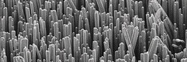 Mittels NanoWiring hergestellter Aluminum-Rasen auf einer Leiterplatte.(Bild:  NanoWired)