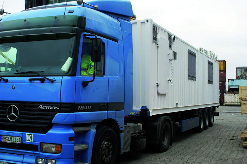 Bild 4: Der Container ermöglicht, dass die Anlage schnell und einfach zum nächsten Standort transportiert werden kann. (Archiv: Vogel Business Media)