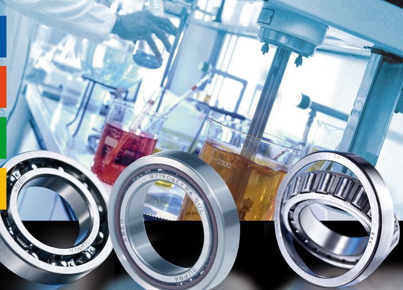 Xclean-Wälzlager von Findling können auch im Umfeld aggressiver Chemikalien eingesetzt werden. (Bild: Findling)