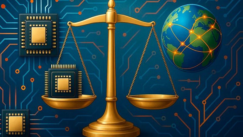 Nvidia-Chef Jensen Huang und US-Präsident Donald Trump haben sich auf eine Lieferung von besseren Chips nach China verständigt.(Bild:  Dall-E / KI-generiert)