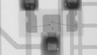 Röntgenbild eines SOT23.  (Bild: Viscom)