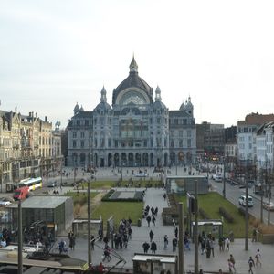 Die Process Management Academy ist zentral in Antwerpen zu Hause: Blick auf den Hauptbahnhof.