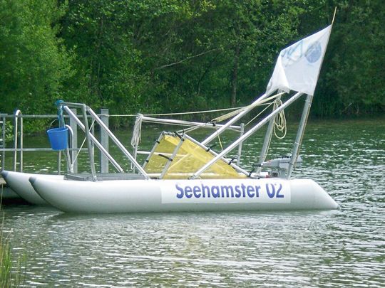 Der Seehamster ist die kleinste Schiffseinheit der Maritimen Müllabfuhr.(Bild:  One Earth – One Ocean)