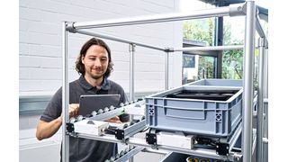 Smarte Komponenten ermöglichen autonome Shooter- und Vereinzelungsprozesse in der modernen Lagertechnik. (Bild: Item)