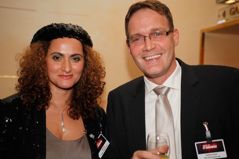 Besa Agaj, IT-BUSINESS, und Matthias Bese, COS (Archiv: Vogel Business Media)