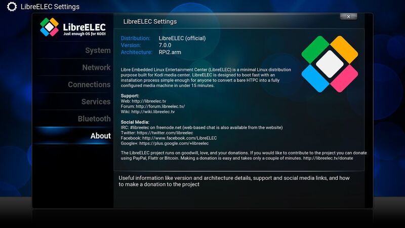 LibreELEC ist ein Fork von OpenELEC, der das Mediacenter inzwischen als StandardOS in NOOBs abgelöst hat. (LibreELEC.tv)