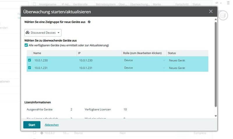 Auswählen der zu überwachenden Server. (Bild: Joos | Microsoft)