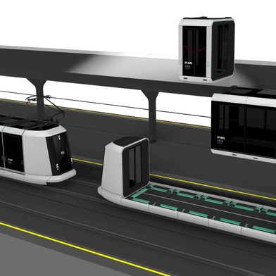 Das neue modulare Konzept soll den Verkehr auf Schiene und Straße näher zusammenbringen. (Bild: Pods4Rail project group, ©moodley)