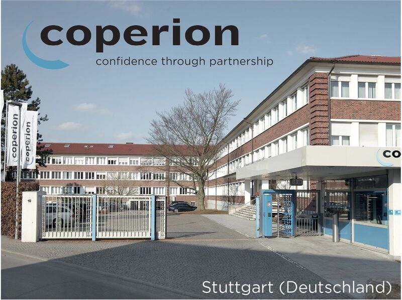 Blick auf das Firmenglände con Coperion in Stuttgart. (Bild: Coperion)
