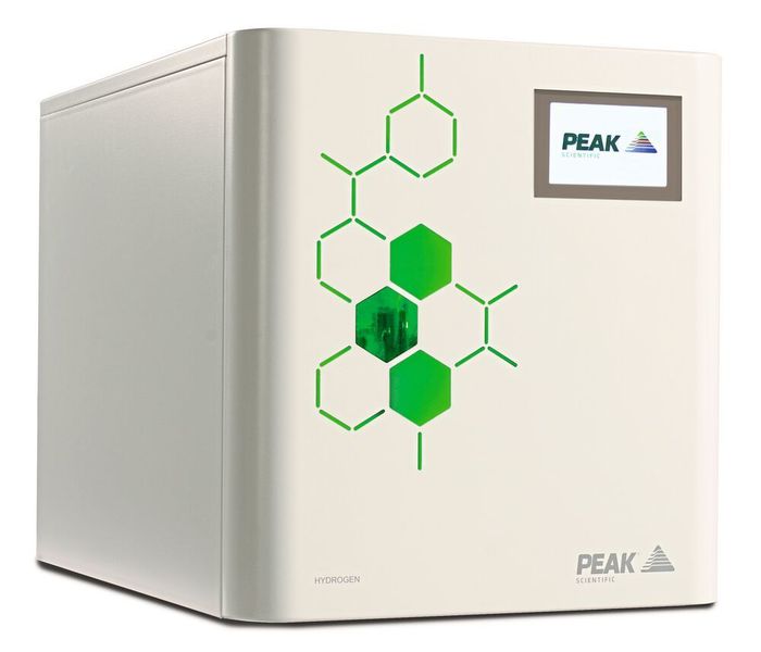 Fig.2: The Precision Trace Hydrogen generator provides Hydrogen up to 99.9999% purity. (Peak Scientific)