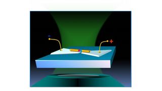 Mit winzigen Goldantennen und besonderen Molekülen wollen Wissenschaftler der Uni Würzburg Strom erzeugen.  Bild: Bert Hecht (Archiv: Vogel Business Media)