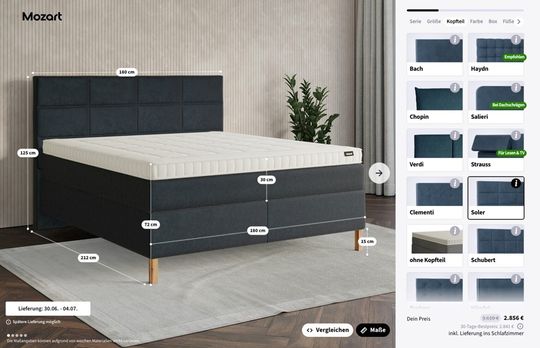 Social Commerce: Funtioniert es auch für komplexe Produkte wie jene von Mozart Bett? Nein, sagt André Jonker.(Bild:  Comfort One)