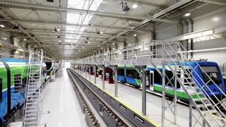 Die Montage der PKA-Einzeltreppenserie für die Zugwartung ist nur ein kleiner Ausschnitt des Krause-Portfolios und wurde in drei Wochen abgeschlossen. (Bild: Krause-Werk)