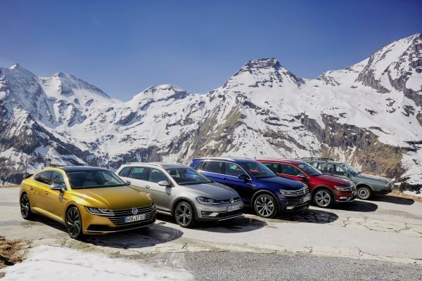35 Jahre Allradantrieb: Volkswagen Arteon, Golf Alltrack, Tiguan R-Line und Passat Alltrack (Volkswagen)