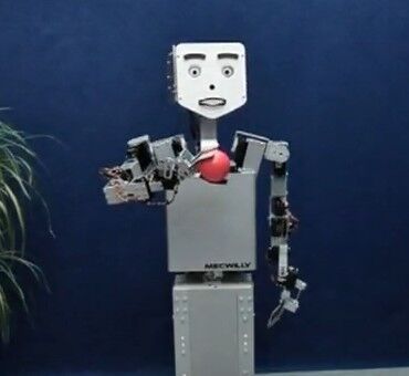 MecWilly ist ein Low-Cost-Roboter, der mit Kindern in verschiedenen pädagogischen Kontexten interagiert wie zum Beispiel  Autismus. (Progetto MecWilly Educational)