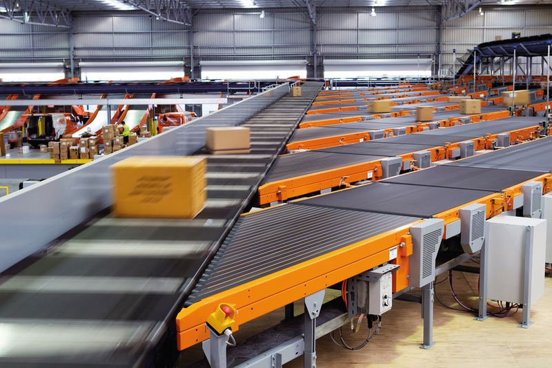 A la centrale TNT de Perth, Australie, les produits de logistique Vanderlande sont utilisés. (Toyota Industries Corp.)