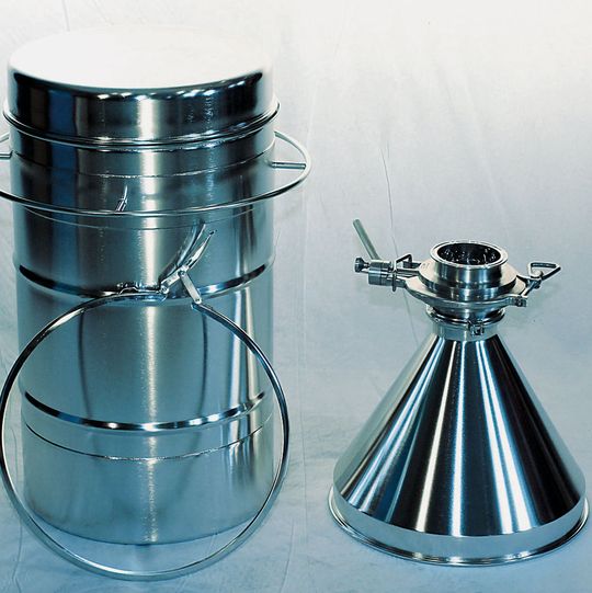 Das BI-TE (Bolz Intec Transport- und Entleersystem) mit einem Durchmesser von 400 mm.(Bild:  Bolz Intec)