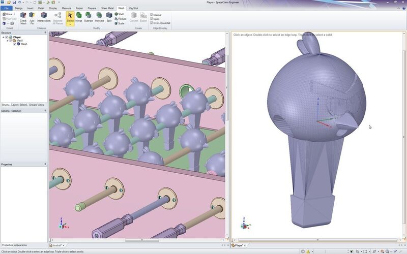 Mit STL Prep 3D-Printing wird die Vorbereitung von CAD-Objekten auf den 3D-Druck wesentlich leichter. (Bild: Space-Claim)
