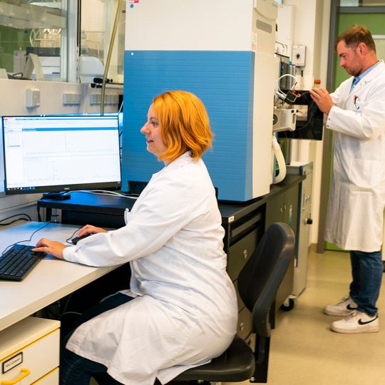 Im Labor des Fachgebietes Enzymtechnologie: Die Doktorandin Rosalie König analysiert Wasserproben, die auf Rückstände untersucht werden. Im neuen Projekt soll eine enzymbasierte Filtertechnologie helfen, Mikroschadstoffe zu beseitigen. Im Labor des Fachgebietes Enzymtechnologie: Die Doktorandin Rosalie König analysiert Wasserproben, die auf Rückstände untersucht werden. Im neuen Projekt soll eine enzymbasierte Filtertechnologie helfen, Mikroschadstoffe zu beseitigen.